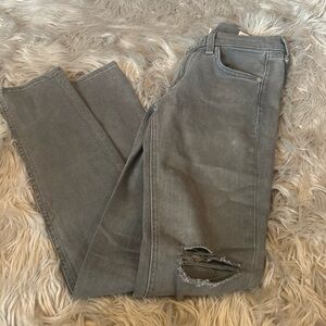 Skinny with stretch grey denim jeans